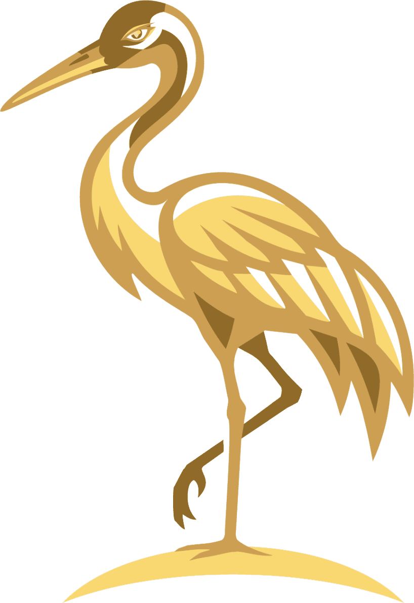 PamelaJ.CraineC.P.A.logo(2)-transparent A gold and gray heron stands beside stylized text reading "Pamela J Craine, C.P.A. Income Tax Preparation & Bookkeeping Service.
